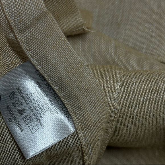 Linen Curtains 84 Inch Length 2 Panels Set - Semi Sheer Taffy Color 52”W x 84”L - Picture 7 of 7